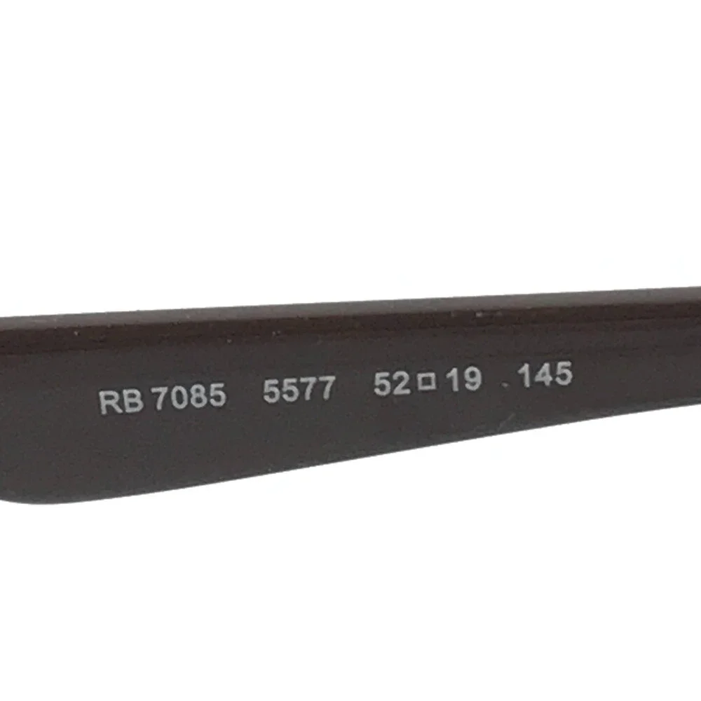Ray-Ban Eyeglasses Frames RB7085 5577 Brown Tortoise Square Full Rim 52-19-145